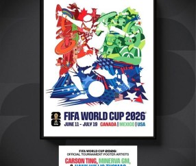 ewc电竞世界杯官网-FIFA发布世界杯官方赛事海报：由美加墨三国艺术家共同设计
